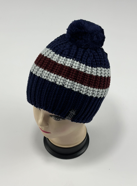 Шапка ГТМ Барс (синий/бордовый)